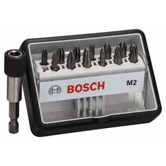  Extra Hard Schrauberbitsets – Robust Line PZ und PH Bosch 12+1-tlg. Schrauberbit-Set, Robust Line, M PH/PZ, Extra Hard-Ausführung, für Bohrmaschinen 12372345