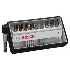  Schrauberbit- und Steckschlüssel-Sets Extra Hard Schrauberbitsets – Robust Line PZ, PH, T Bosch 18+1-tlg. Schrauberbit-Set, Robust Line, L Security Torx, Extra Hard-Ausführung, für Bohrmaschinen 12372349