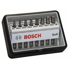  Schrauberbit-Sets Extra Hard Schrauberbitsets – Robust Line – Torx Bosch 8-tlg. Schrauberbit-Set, Robust Line, Sx T, Extra Hard-Ausführung, für Bohrmaschinen 12372342