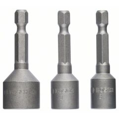  Schrauberbit- und Steckschlüssel-Sets 3-teilige Extra Hard Steckschlüssel-Sets für Sechskantschrauben Bosch 3-tlg. Steckschlüsselpack, 8/10/13 mm, für Bohrmaschinen 12372337