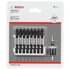 Schrauberbits Impact Control mit Doppelklinge, für Schrauben verschiedener Art, mit Magnethülse Bosch Impact Control Schrauberbit-Set, 9-tlg., für Schlagschrauber 12377041