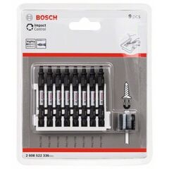  Schrauberbits Impact Control mit Doppelklinge, PH-T, mit Magnethülse Bosch Impact Control Schrauberbit-Set, 9-tlg., für Schlagschrauber 12377044