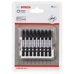  Schrauberbits Impact Control mit Doppelklinge, Torx-Torx Bosch Impact Control Schrauberbit-Set, 8-tlg., für Schlagschrauber 12377038