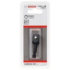  Impact Control Adapter für Steckdosen, 1/2-Zoll-Sechskantschaft Bosch Adapter zu Steckschlüsseleinsätze, für Schlagschrauber 12377146