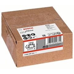  Konische Schleiftöpfe für Metall Bosch Schleiftopf, konisch-Metall/Guss, für große Winkelschleifer mit Spannmutter 12377375