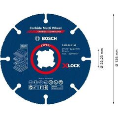  EXPERT Carbide Multi Wheel X-LOCK Trennscheiben Bosch EXPERT Carbide Multi Wheel X-LOCK Trennscheibe, 125 mm, 22,23 mm, für kleine Winkelschleifer 12377155