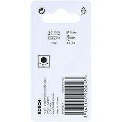  Schrauberbit-Packs Impact Control Phillips Bosch Impact Control Schrauberbit, 25 mm, 2x PH2, für Schraubendreher 12377056