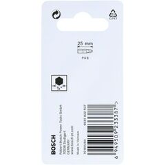  Schrauberbit-Packs Impact Control Phillips Bosch Impact Control PH3-Schrauberbits, 2‑teilig, für Schraubendreher 12377053