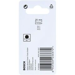  Schrauberbit-Packs Impact Control Phillips Bosch Impact Control PH-Schrauberbits, 3‑teilig, für Schraubendreher 12377051