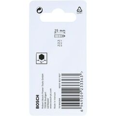  Schrauberbit-Packs Impact Control Pozidriv Bosch Impact Control PZ-Schrauberbits, 3‑teilig, für Schraubendreher 12377059