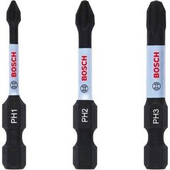  Schrauberbit-Packs Impact Control Phillips Bosch Impact Control PH-Power-Bits, 3‑teilig, für Schraubendreher 12377054