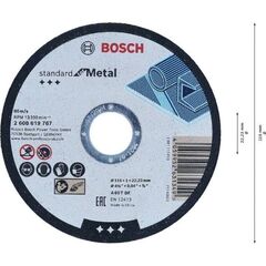  Standard for Metal Trennscheiben mit gerader Ausführung, 22,23-mm-Bohrung für kleine Winkelschleifer Bosch Trennscheibe gerade, Standard for Metal 115 mm, 22.23 mm. 12377231
