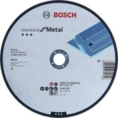  Standard for Metal Trennscheiben mit gerader Ausführung, 22,23-mm-Bohrung für große Winkelschleifer Bosch Trennscheibe gerade, Standard for Metal Straight 230 mm, 22.23 mm 12377235