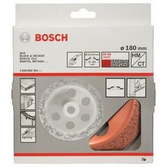  Carbide-Schleifköpfe, 22,23-mm-Bohrung für große Winkelschleifer Bosch Carbide-Topfscheibe, für große Winkelschleifer mit Spannmutter 12377397