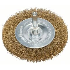  Scheibenbürsten für Bohrmaschinen, gewellter Draht, vermessingt Bosch Scheibenbürste 75 x 0,2 mm, gewellter Draht, vermessingt, für Dreh- und Schlagbohrer 12377460