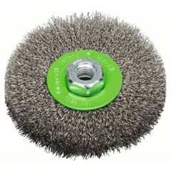  Gewellte Scheibenbürsten Clean for Inox für Winkelschleifer Bosch Scheibenbürste 115 mm, gewellter rostfreier Stahldraht, für kleine Winkelschleifer 12377425