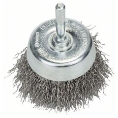  Gewellte Topfbürsten Clean for Inox für Bohrer Bosch Topfbürste 60 x 0,3 mm, gewellter rostfreier Stahldraht, für Dreh- und Schlagbohrer 12377440