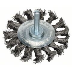  Gezopfte Scheibenbürsten Heavy for Inox für Bohrmaschinen Bosch Scheibenbürste 70 x 0,35 mm, gezopfter rostfreier Stahldraht, für Dreh- und Schlagbohrer 12377459