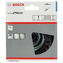  Gezopfte Topfbürsten Heavy for Metal mit M14-Gewinde für Winkelschleifer Bosch Topfbürste, 90 mm, gezopfter Stahldraht, für kleine Winkelschleifer 12377405