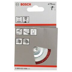  Nylon-Scheibenbürsten für Bohrmaschinen Bosch Scheibenbürste 75 x 1 mm, Nylonborsten, für Dreh- und Schlagbohrer 12377463
