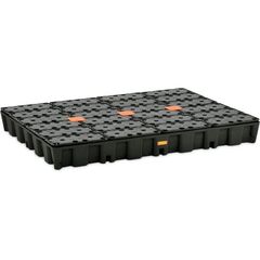  PE-Kleingebinde-/Laborwannen HD Cemo PE-Auffangwanne 250 HD m. PE-Rost u. Zulassung,160 x 120 x 18 cm 12383534