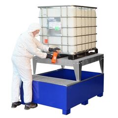  115 - Auffangwannen Stahl Cemo IBC-Auffangwanne GS1a AB1 lackiert, 160x 125,5x96,5 cm 12383629