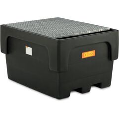  IBC-Auffangwannen aus PE Cemo IBC-Auffangwanne 1100/1-PE, m. Stahlgitterrost verzinkt, 146 x 117 x 87 cm 12383466