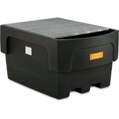  IBC-Auffangwannen aus PE Cemo IBC-Auffangwanne 1100/1-PE, m. Abfüllvorsatz u. Stahlgitterrost verzinkt, 162 x 117 x 87 cm 12383469