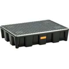  PE-Flächenschutzsysteme HD Cemo PE-Auffangwanne 60 HD m. Stahlgitterrost verzinkt, 80 x 60 x 18 cm 12383462