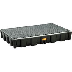  PE-Flächenschutzsysteme HD Cemo PE-Auffangwanne 120 HD m. Stahlgitterrost verzinkt, 120 x 80 x 18 cm 12383463