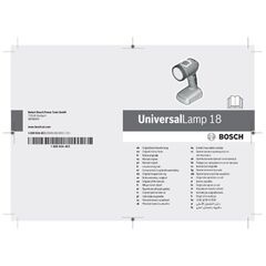  18-V-POWER FOR ALL-Akkusystem Bosch Akku-Taschenlampe UniversalLamp 18 12377475