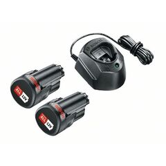  Akkus und Ladegeräte Bosch Starter-Set, 2 x Akkupacks PBA 12V 1.5Ah O-A + Ladegerät GAL 1210 CV 12377618