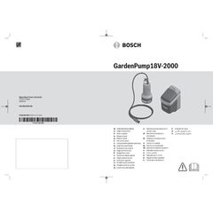  Akku-Regenwasserpumpen Bosch Akku-Regenwasserpumpen GardenPump 18V-2000: Akku 18V 2.5Ah, Ladegerät AL 1810 CV 12377565