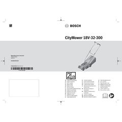  18-V-POWER FOR ALL-Akkusystem Bosch Akku-Rasenmäher CityMower 18V-32-300: 1x Akkupack PBA 18V 4.0Ah W-C, Ladegerät 12377521
