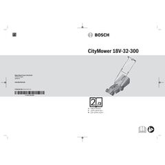  18-V-POWER FOR ALL-Akkusystem Bosch Akku-Rasenmäher CityMower 18V-32-300: 1x Akkupack PBA 18V 4.0Ah W-C, Ladegerät 12377521