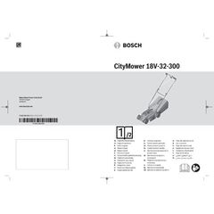  18-V-POWER FOR ALL-Akkusystem Bosch Akku-Rasenmäher CityMower 18V-32-300: 1x Akkupack PBA 18V 4.0Ah W-C, Ladegerät 12377521