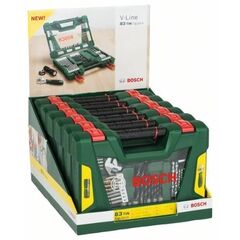  Bosch sonstiges Bosch V-Line Box, Bohrer- und Bit-Set, 83-tlg., LED-Taschenlampe, Rollgabelschlüssel 12368795