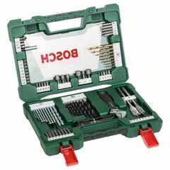 Bosch sonstiges Bosch V-Line Box, Bohrer- und Bit-Set, 83-tlg., LED-Taschenlampe, Rollgabelschlüssel 12368795