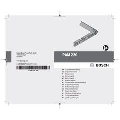  Entfernungs- und Winkelmesser Winkelmesser Bosch Winkelmesser PAM 220 12377762