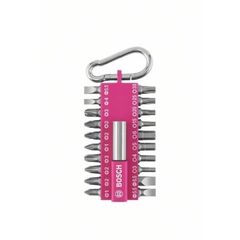  Bosch sonstiges Bosch 21-tlg. Schrauberbit-Set mit Snap-hook (pink)  Ausstellerversion 12368786