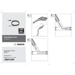  Aquatak Schläuche und Rinnenreiniger Bosch Rohrreiniger, 10 m (160 bar), Systemzubehör 12377965