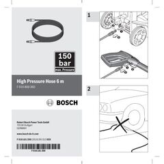  Aquatak Schläuche und Rinnenreiniger Bosch Hochdruckschlauch, 6 m, Systemzubehör 12377966
