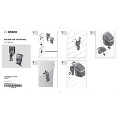  Akku-Regenwasserpumpe Bosch Systemzubehör Befestigungen für Wände und Regenwasserbehälter 12377979