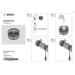  Akku-Regenwasserpumpe Bosch Systemzubehör Filter für Regenwasser 12377980