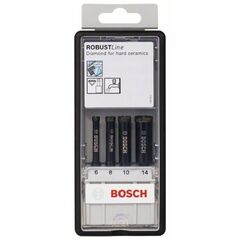  Diamantbohrer Diamond for HardCeramic Nassdiamantbohrer-Sets, Robust Line Bosch 4-tlg. Robust Line Diamantnassbohrer-Set, 6–14 mm, für Bohrmaschinen 12370048