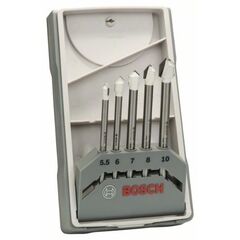  CYL-9 SoftCeramic Bohrer-Sets Bosch 5-tlg. CYL-9 Ceramic Fliesenbohrer-Set, 5,5–10 mm, für Dreh- und Schlagbohrer 12370339