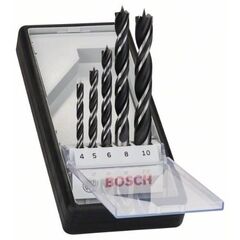  Holzspiralbohrer-Sets mit zylindrischem Schaft Bosch 5-tlg. Holzspiralbohrer-Set, Robust Line, 4–10 mm, für Bohrmaschinen 12370665