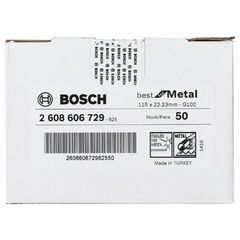  R574 Best for Metal Fiberschleifscheiben für kleine Winkelschleifer Bosch Fiberschleifscheibe R574, Best for Metal, für kleine Winkelschleifer 12376016