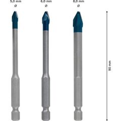 Bohrer-Sets EXPERT HEX-9 HardCeramic Bohrer-Sets Bosch EXPERT HardCeramic HEX-9 Bohrer-Set, 5/6/8 mm, 3-tlg., für Dreh- und Schlagbohrer 12370334