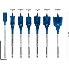  Bohrer-Sets EXPERT SelfCut Speed Flachfräsbohrer-Sets Bosch EXPERT SelfCut Speed Flachfräsbohrer-Set, 16/18/20/22/25/32 mm, 7-tlg., für Bohrmaschinen 12370672